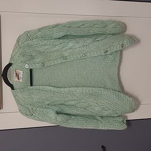 Ultra rare vintage 'Hand Knitted in Italy for Reitmans" Mohair cardigan